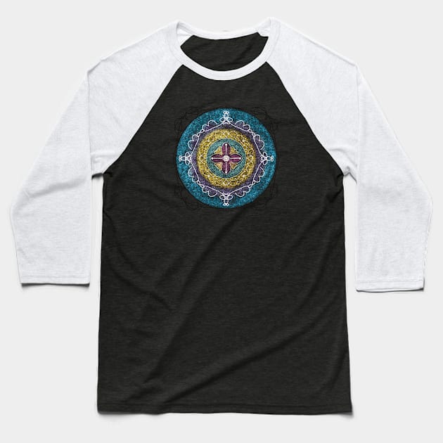 Magic Mandala (colección black) Baseball T-Shirt by AiteStylex